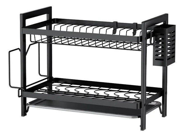 ESCURRIDOR METALICO NEGRO 2 NIVELES