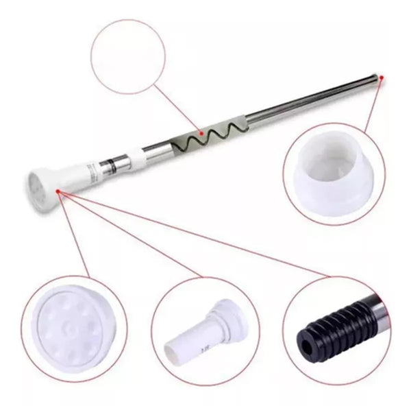 BARRA DE CORTINA EXPANDIBLE 110 A 200 CM PLATA