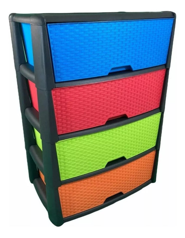 CAJONERA RATTAN COLORS 4 NIVELES FLIPP