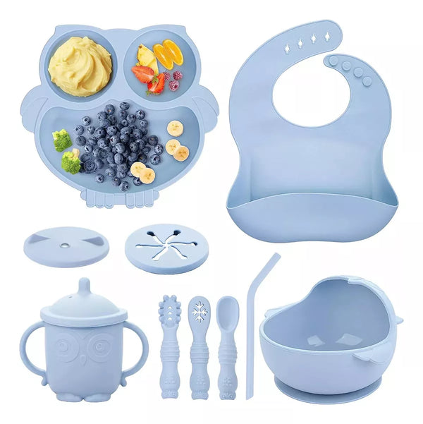 JUEGO SILICON BEBE AZUL