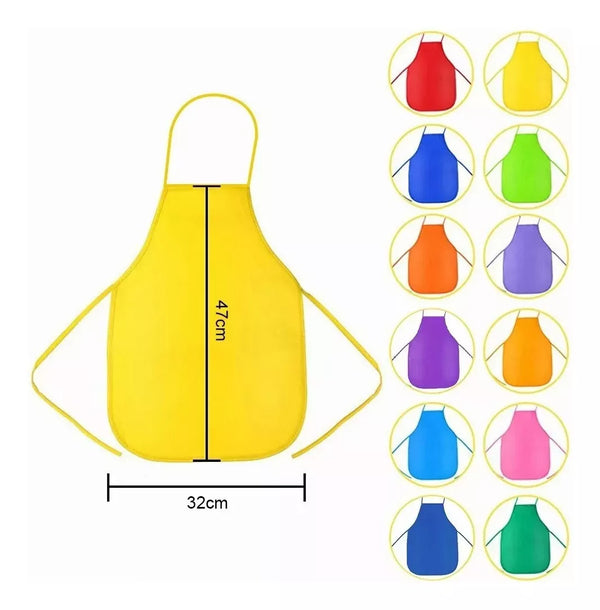 MANDIL DELANTAL INFANTIL COLORES