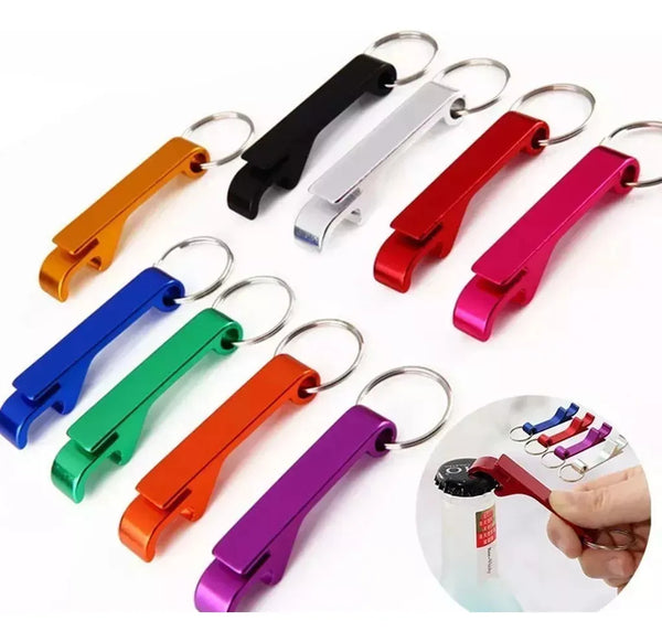 DESTAPADOR LLAVERO ALUMINIO METALICO