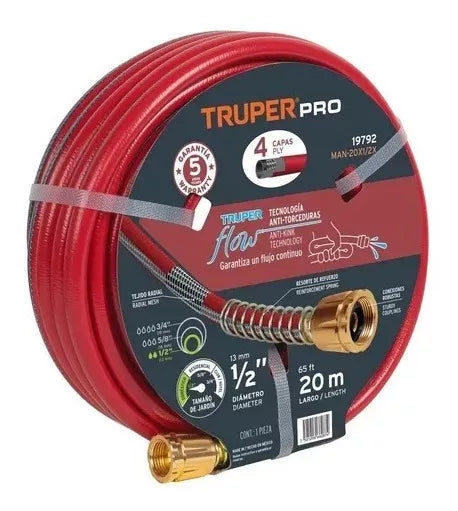 MANGUERA REFORZADA 20M TRUPER PRO