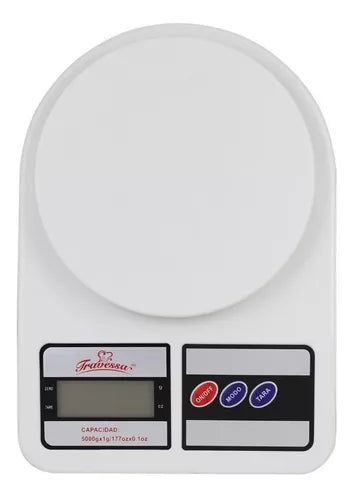 BASCULA DIGITAL BLANCA 5K