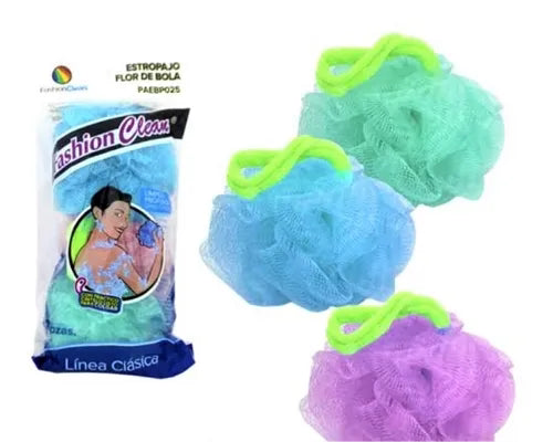 ESTROPAJO FLOR BOLA 3 PZ