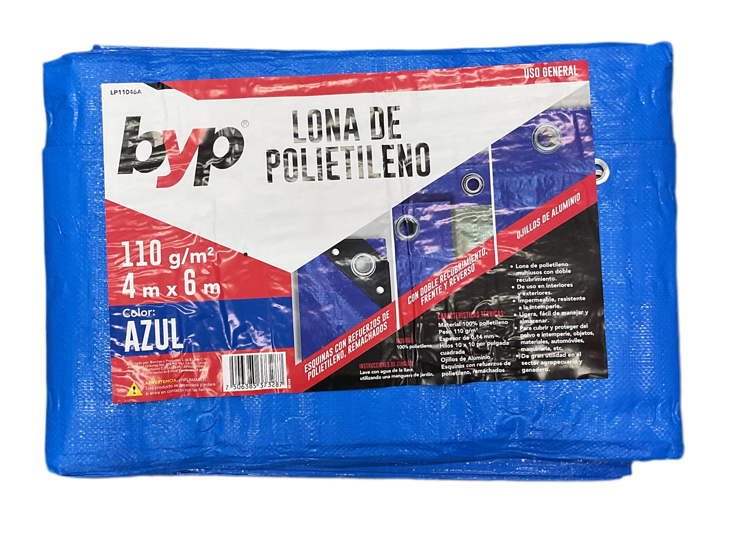 LONA DE POLIETILENO AZUL BYP