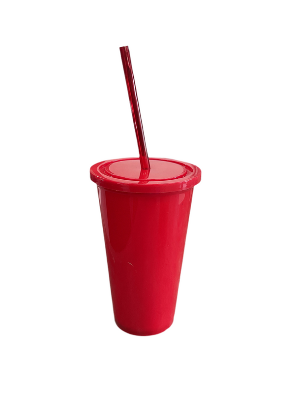 VASO KARLO 16 OZ CON TAPA Y POPOTE