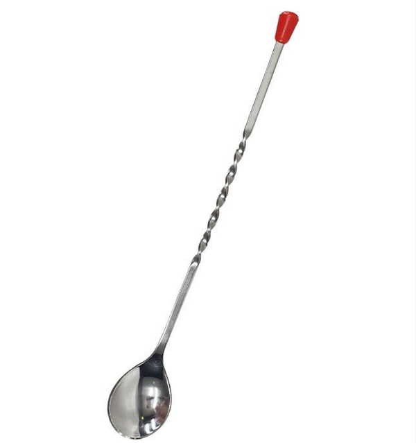 CUCHARA PARA BAR TAPON ROJO 30 CM