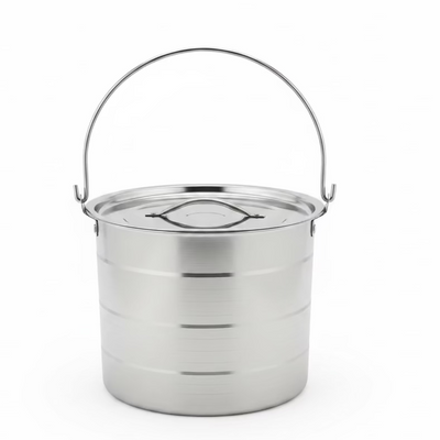 Olla Stock Pot de Acero Inoxidable 10 Litros Travessa