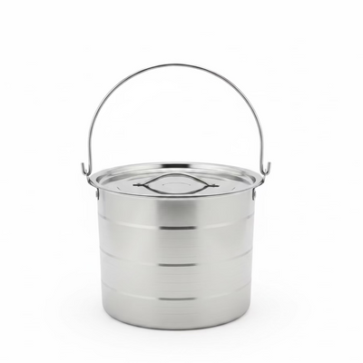 Olla Stock Pot de Acero Inoxidable 4.87 Litros Travessa