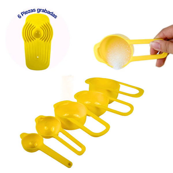 SET 6 CUCHARAS MEDIDORAS YULIANA