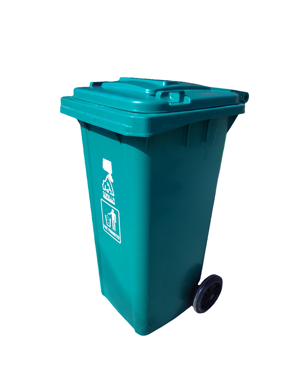 BOTE CONTENEDOR CON LLANTAS USO RUDO 120L