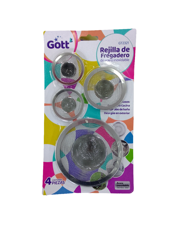 REJILLA DE FREGADERO 4 PZ GOTT GT2321