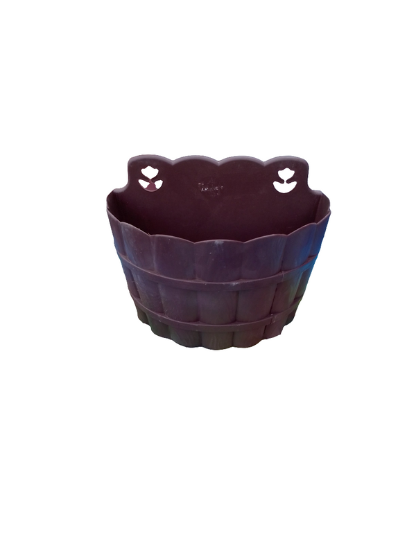 MACETA DE PARED MADERA #1 CHOCOLATE