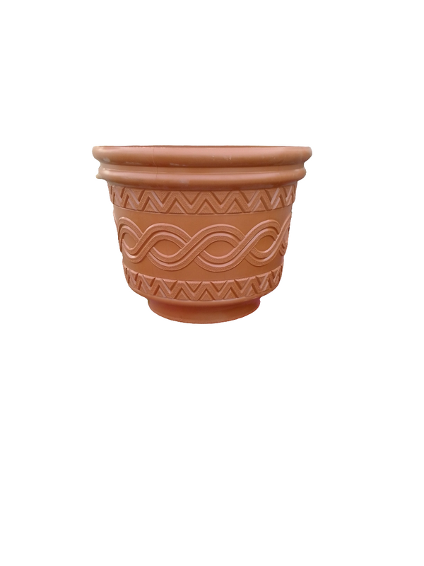 MACETA DOS EN UNO AZTECA 11"