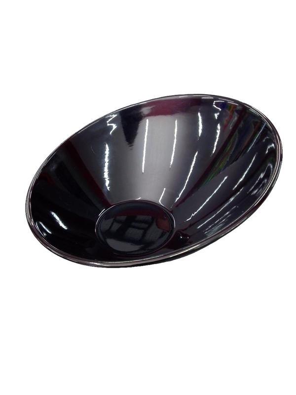 BOWL TAZON INCLINADO 25 CM MELAMINA NEGRA TAVOLA