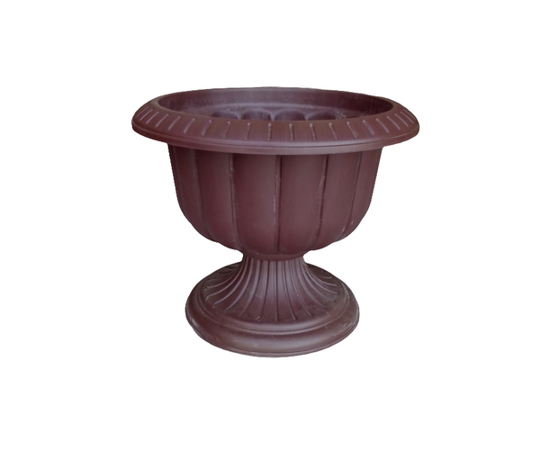 MACETA CLASSICA PEDESTAL D38 A31 CHOCOLATE