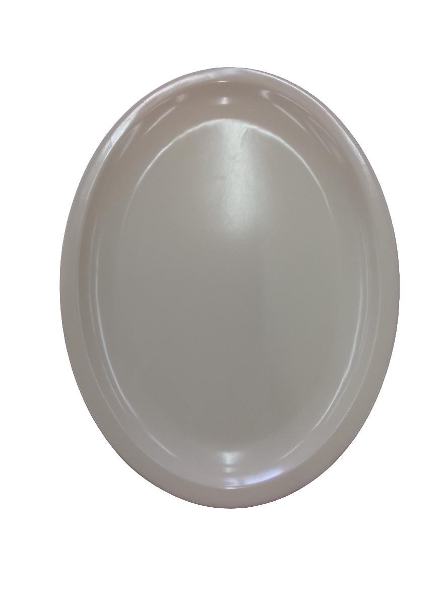 PLATO OVALADO 34 CM MELAMINA BEIGE TAVOLA