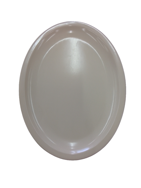 PLATO OVALADO 34 CM MELAMINA BEIGE TAVOLA