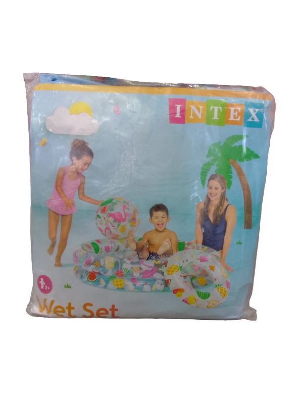 ALBERCA INFLABLE CON PELOTA Y SALVAVIDAS 59460