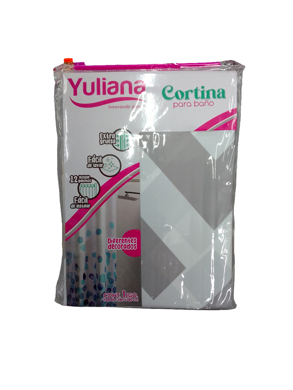 CORTINA PARA BAÑO EXTRA GRUESA YULIANA