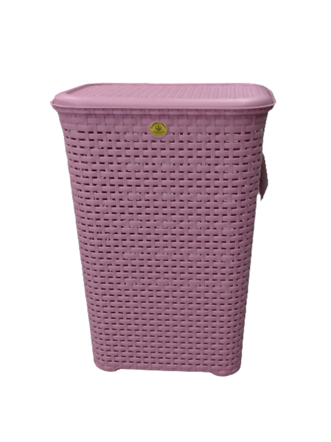 CESTO RATTAN CON TAPA ROSA LA ARDILLA
