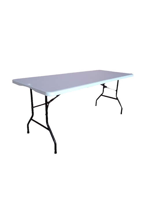 MESA PLEGABLE 180 X 74 BLANCA REFORZADA GREENLAND