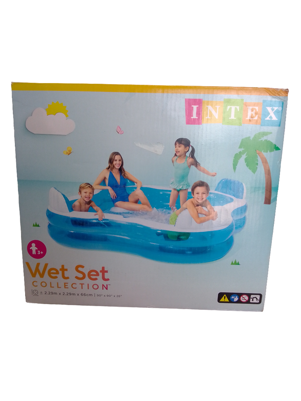 ALBERCA INFLABLE 990 L C/ASIENTOS