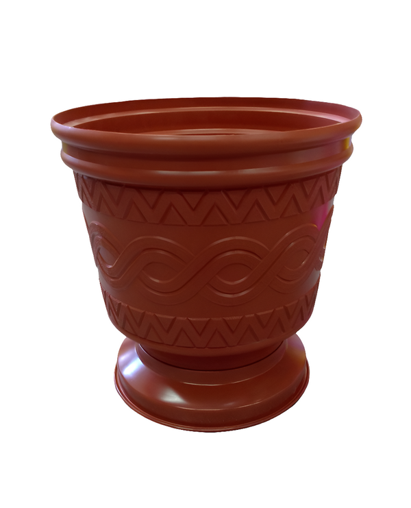 MACETA DOS EN UNO AZTECA 15" PEYO