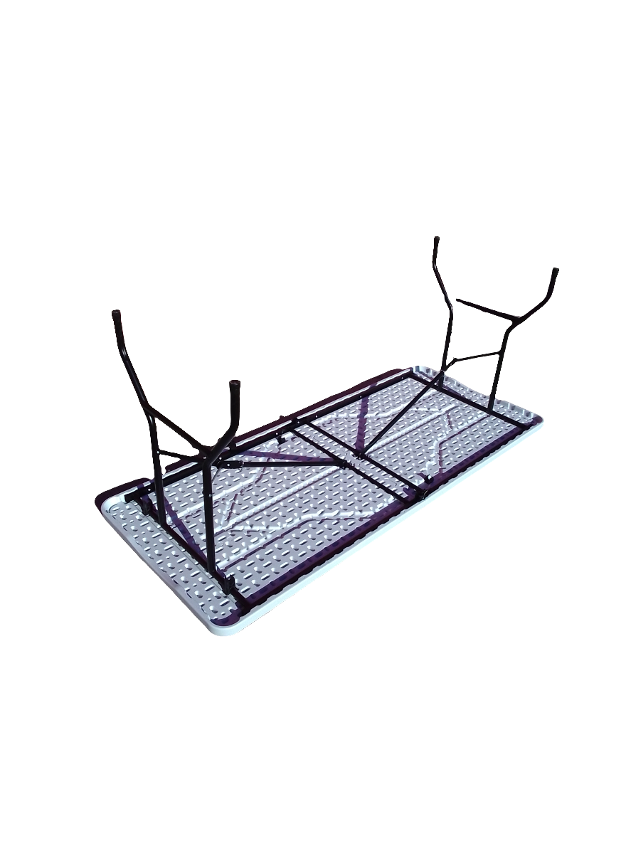 MESA PLEGABLE 180 X 74 BLANCA REFORZADA GREENLAND