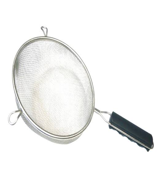 COLADOR AC INOX MALLA DOBLE MANGO PLASTICO TRAVESSA